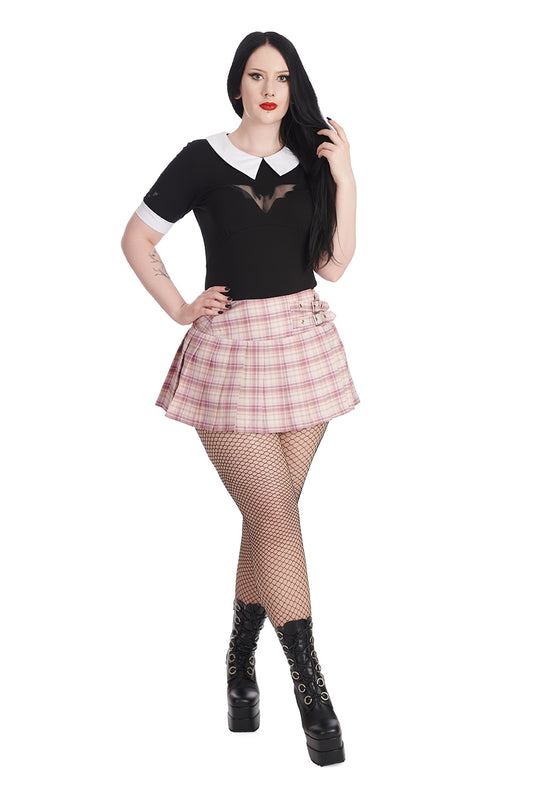 Banned Apparel Bat Bewear Jersey Top with Bat Cut-Out