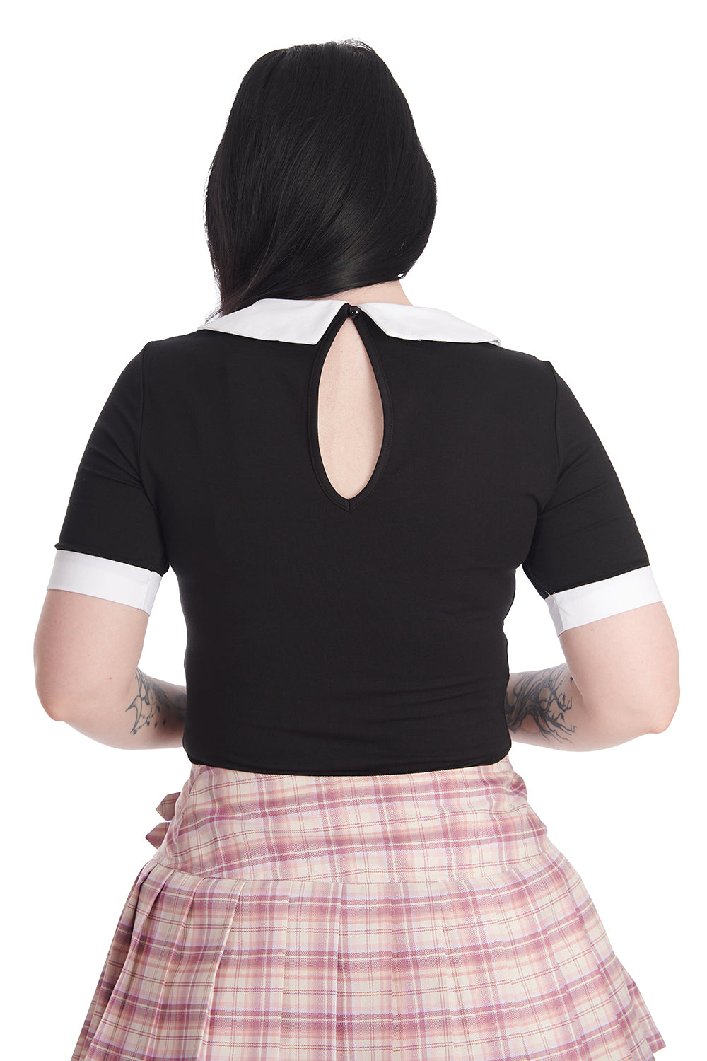 Banned Apparel Bat Bewear Jersey Top with Bat Cut-Out