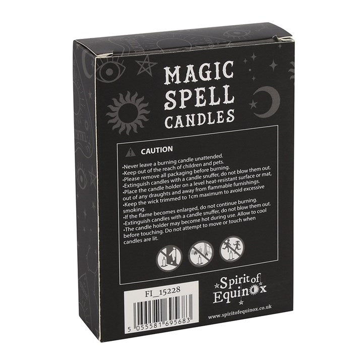 Pack of 12 Purple Prosperity Spell Candles - GothandAlternative