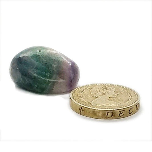 Fluorite Polished Tumblestone Healing Crystal