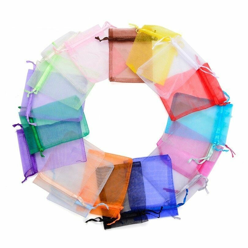 Multi Coloured Organza Gift Bags