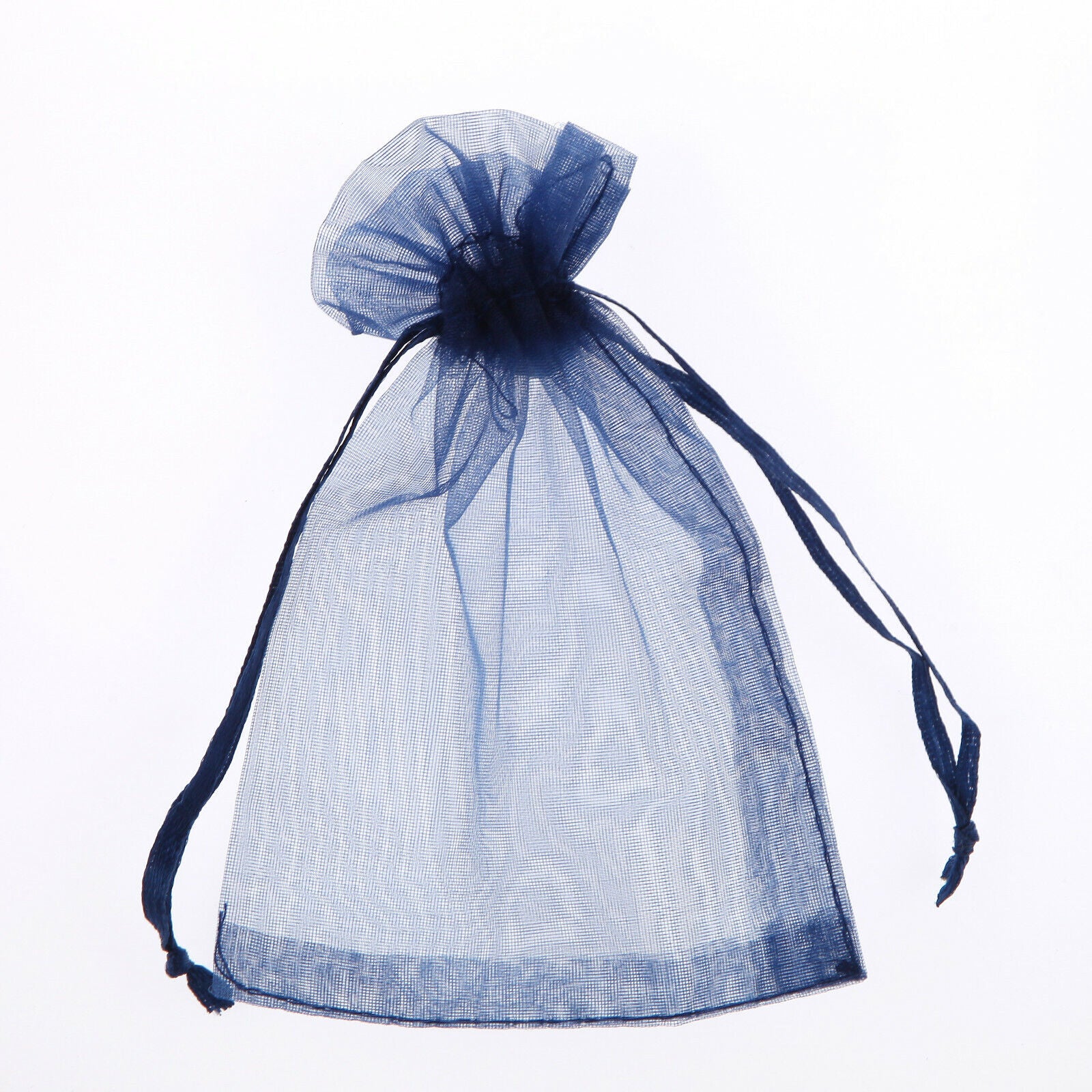 Navy Blue Organza Gift Bag