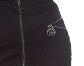 Banned Apparel Black Night Zip Skirt - GothandAlternative