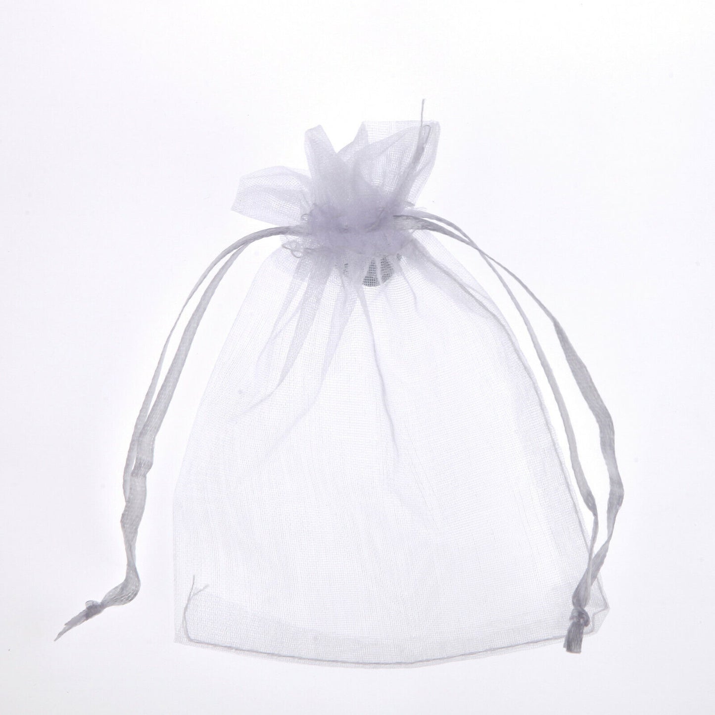Silver Organza Gift Bag