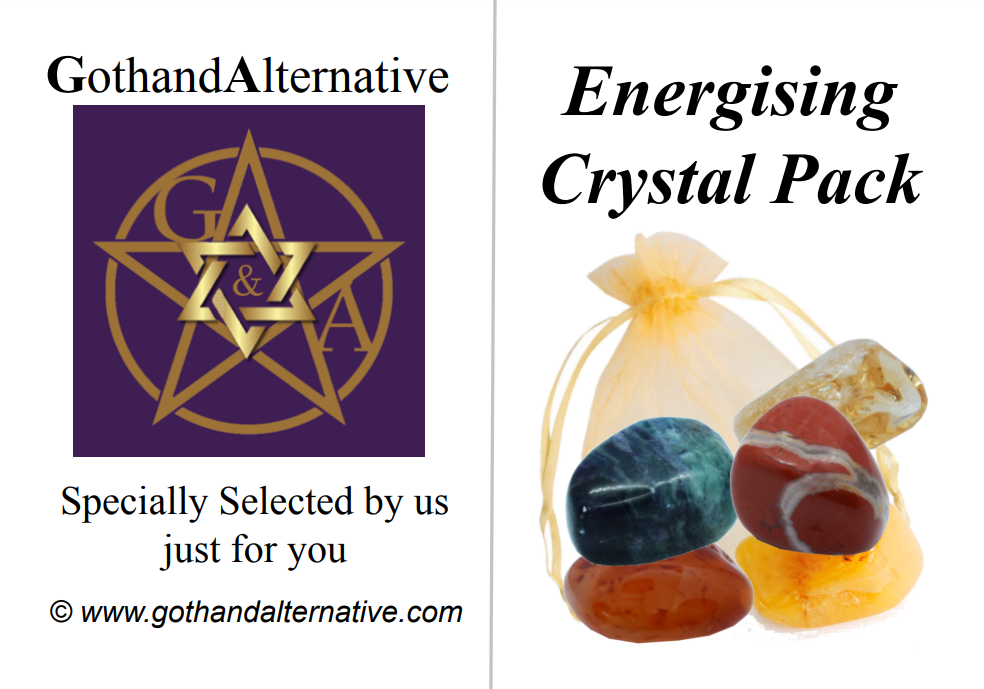 Energising Healing Crystal Tumblestone Gift Set - GothandAlternative