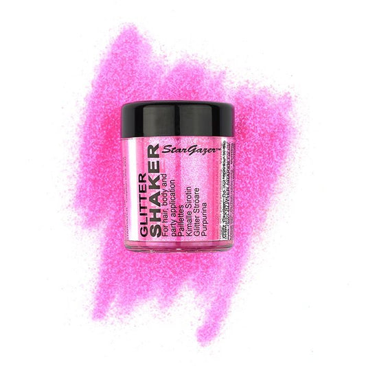 Stargazer Neon Pink UV Reactive Face, Eyes, Hair Glitter Shaker