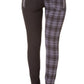 Banned Apparel Half the Damage Black and Grey Check Trousers