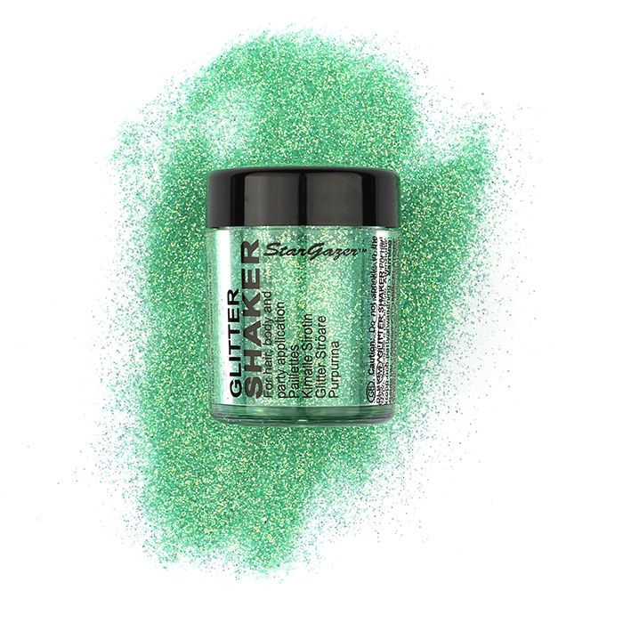 Stargazer Green Face, Eyes, Hair Glitter Shaker