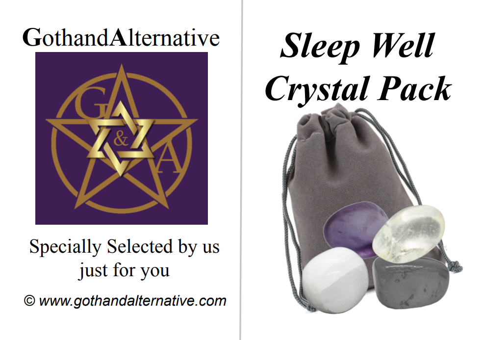 Sleep Well Healing Crystal Tumblestone Gift Set - GothandAlternative